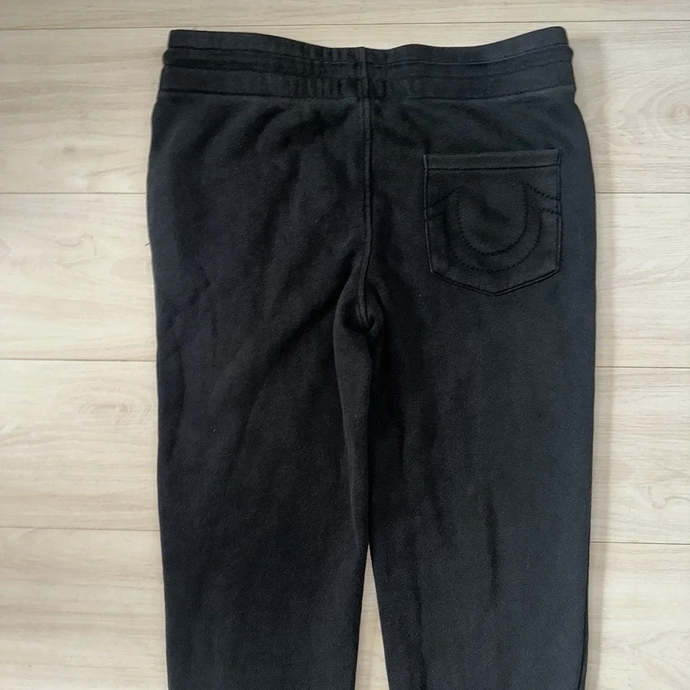 True Religion Men's‎ Crackle Classic Logo Jogger Sweatpants Black Size Small NWT